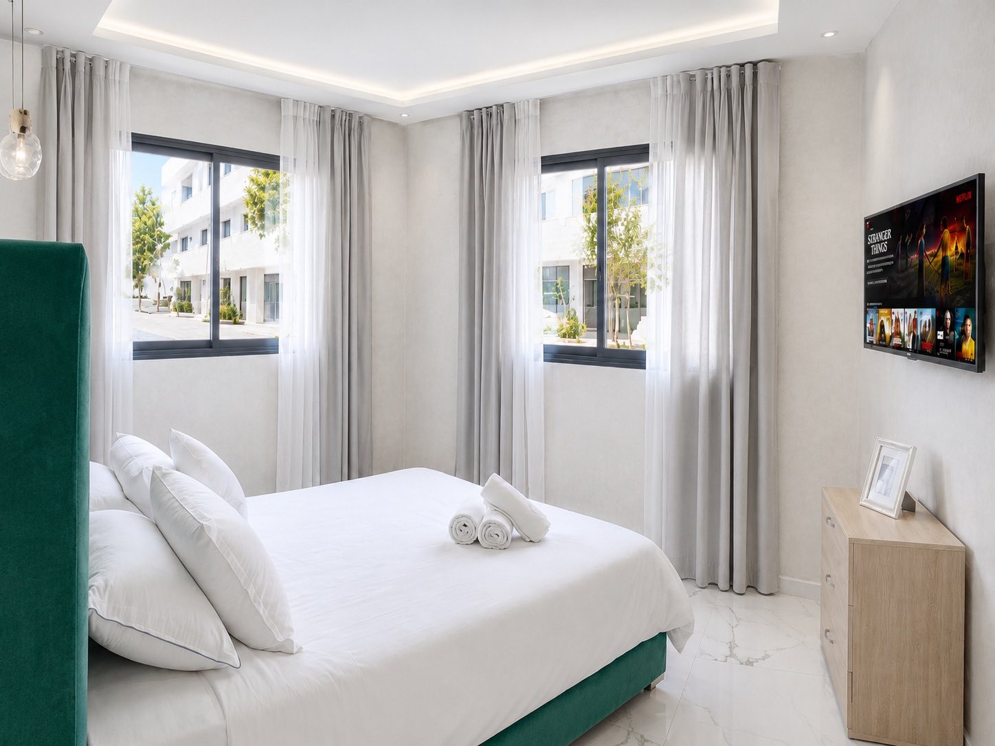 Chambre d'un appartement Daribnb à Tanger